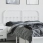 vidaXL Cabecero de metal blanco 135 cm