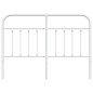 vidaXL Cabecero de metal blanco 135 cm