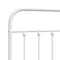 vidaXL Cabecero de metal blanco 135 cm