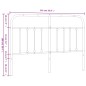 vidaXL Cabecero de metal blanco 135 cm