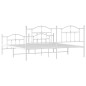 vidaXL Estructura cama metal con cabecero y pie cama blanco 193x203 cm vidaXL Estructura cama metal con cabecero y pie cama blanco 193x203 cm