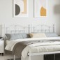 vidaXL Cabecero de metal blanco 193 cm vidaXL Cabecero de metal blanco 193 cm