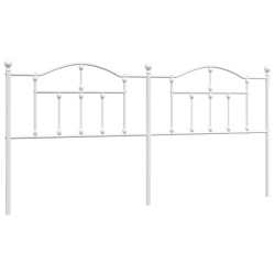 vidaXL Cabecero de metal blanco 193 cm