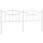 vidaXL Cabecero de metal blanco 193 cm vidaXL Cabecero de metal blanco 193 cm