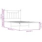 vidaXL Estructura de cama con cabecero metal negro 100x190 cm vidaXL Estructura de cama con cabecero metal negro 100x190 cm