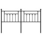 vidaXL Cabecero de metal negro 180 cm vidaXL Cabecero de metal negro 180 cm