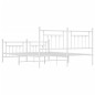 vidaXL Estructura cama metal con cabecero y pie cama blanco 183x213 cm vidaXL Estructura cama metal con cabecero y pie cama blanco 183x213 cm
