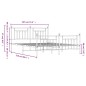 vidaXL Estructura cama metal con cabecero y pie cama blanco 183x213 cm vidaXL Estructura cama metal con cabecero y pie cama blanco 183x213 cm
