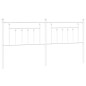 vidaXL Cabecero de metal blanco 193 cm vidaXL Cabecero de metal blanco 193 cm