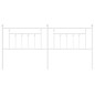 vidaXL Cabecero de metal blanco 193 cm vidaXL Cabecero de metal blanco 193 cm