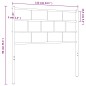 vidaXL Cabecero de metal negro 107 cm