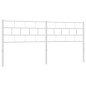 vidaXL Cabecero de metal blanco 193 cm