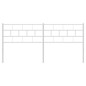 vidaXL Cabecero de metal blanco 193 cm
