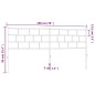vidaXL Cabecero de metal blanco 193 cm