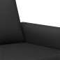 vidaXL Sofá de 3 plazas terciopelo negro 180 cm