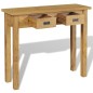 vidaXL Mesa consola madera de teca maciza 90x30x80 cm vidaXL Mesa consola madera de teca maciza 90x30x80 cm