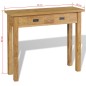 vidaXL Mesa consola madera de teca maciza 90x30x80 cm vidaXL Mesa consola madera de teca maciza 90x30x80 cm