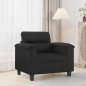 vidaXL Sillón cuero sintético negro 60 cm vidaXL Sillón cuero sintético negro 60 cm