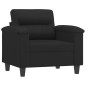vidaXL Sillón cuero sintético negro 60 cm vidaXL Sillón cuero sintético negro 60 cm