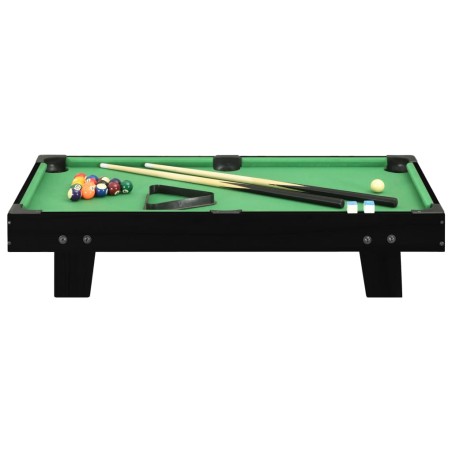 vidaXL Mini mesa de billar negro y verde 92x52x19 cm