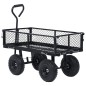 vidaXL Carrito de mano de jardín negro 250 kg vidaXL Carrito de mano de jardín negro 250 kg