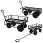 vidaXL Carrito de mano de jardín negro 250 kg vidaXL Carrito de mano de jardín negro 250 kg