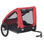 vidaXL Remolque de bicicleta para mascotas rojo y negro vidaXL Remolque de bicicleta para mascotas rojo y negro