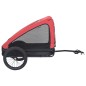 vidaXL Remolque de bicicleta para mascotas rojo y negro vidaXL Remolque de bicicleta para mascotas rojo y negro