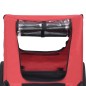 vidaXL Remolque de bicicleta para mascotas rojo y negro vidaXL Remolque de bicicleta para mascotas rojo y negro