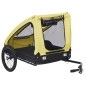 vidaXL Remolque de bicicleta para mascotas amarillo y negro vidaXL Remolque de bicicleta para mascotas amarillo y negro