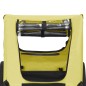 vidaXL Remolque de bicicleta para mascotas amarillo y negro vidaXL Remolque de bicicleta para mascotas amarillo y negro