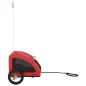 vidaXL Remolque de bicicleta mascotas hierro tela Oxford rojo vidaXL Remolque de bicicleta mascotas hierro tela Oxford rojo