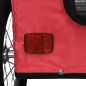 vidaXL Remolque de bicicleta mascotas hierro tela Oxford rojo vidaXL Remolque de bicicleta mascotas hierro tela Oxford rojo