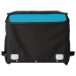 vidaXL Remolque para bicicleta hierro negro y azul 30 kg vidaXL Remolque para bicicleta hierro negro y azul 30 kg