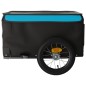 vidaXL Remolque para bicicleta hierro negro y azul 30 kg vidaXL Remolque para bicicleta hierro negro y azul 30 kg