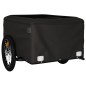 vidaXL Remolque para bicicleta hierro negro y amarillo 45 kg vidaXL Remolque para bicicleta hierro negro y amarillo 45 kg