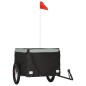 vidaXL Remolque para bicicleta hierro negro y gris 45 kg vidaXL Remolque para bicicleta hierro negro y gris 45 kg