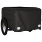 vidaXL Remolque para bicicleta hierro negro y gris 45 kg vidaXL Remolque para bicicleta hierro negro y gris 45 kg
