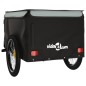 vidaXL Remolque para bicicleta hierro negro y gris 45 kg vidaXL Remolque para bicicleta hierro negro y gris 45 kg