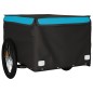 vidaXL Remolque para bicicleta hierro negro y azul 45 kg vidaXL Remolque para bicicleta hierro negro y azul 45 kg