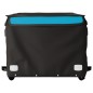 vidaXL Remolque para bicicleta hierro negro y azul 45 kg vidaXL Remolque para bicicleta hierro negro y azul 45 kg