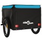 vidaXL Remolque para bicicleta hierro negro y azul 45 kg vidaXL Remolque para bicicleta hierro negro y azul 45 kg