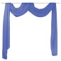 vidaXL Cortina de gasa 140x600 cm azul klein vidaXL Cortina de gasa 140x600 cm azul klein