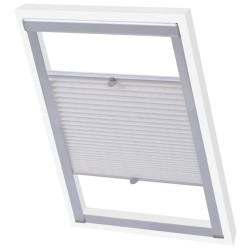 vidaXL Persiana plisada blanca MK06