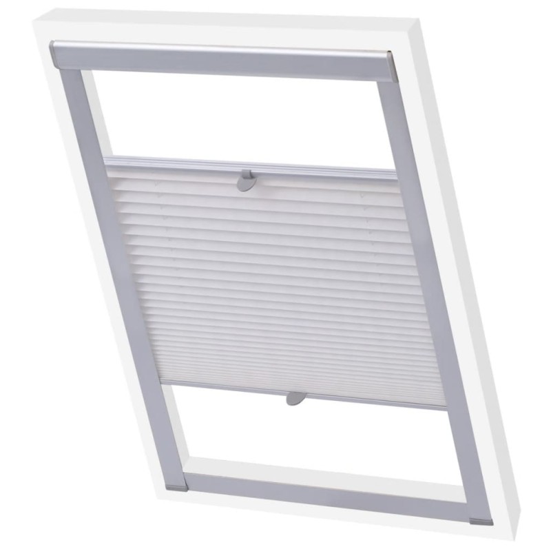 vidaXL Persiana plisada blanca MK06 vidaXL Persiana plisada blanca MK06
