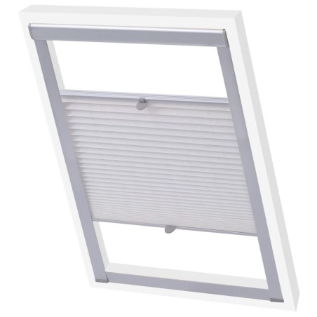 vidaXL Persiana plisada blanca MK06