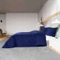 vidaXL Juego de funda nórdica microfibra ligera azul marino 200x200 cm vidaXL Juego de funda nórdica microfibra ligera azul marino 200x200 cm