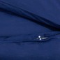 vidaXL Juego de funda nórdica microfibra ligera azul marino 200x200 cm vidaXL Juego de funda nórdica microfibra ligera azul marino 200x200 cm
