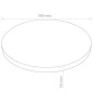 vidaXL Tablero de mesa redondo MDF 300x18 mm vidaXL Tablero de mesa redondo MDF 300x18 mm