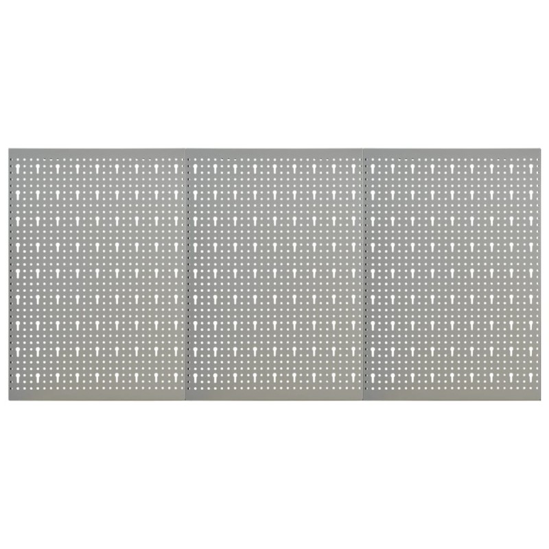 vidaXL Tableros de clavijas para pared 3 unidades acero 40x58 cm vidaXL Tableros de clavijas para pared 3 unidades acero 40x58 cm